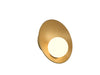 Accord Lighting - One Light Wall Lamp - Oyster - Organic Gold- Union Lighting Luminaires Decor