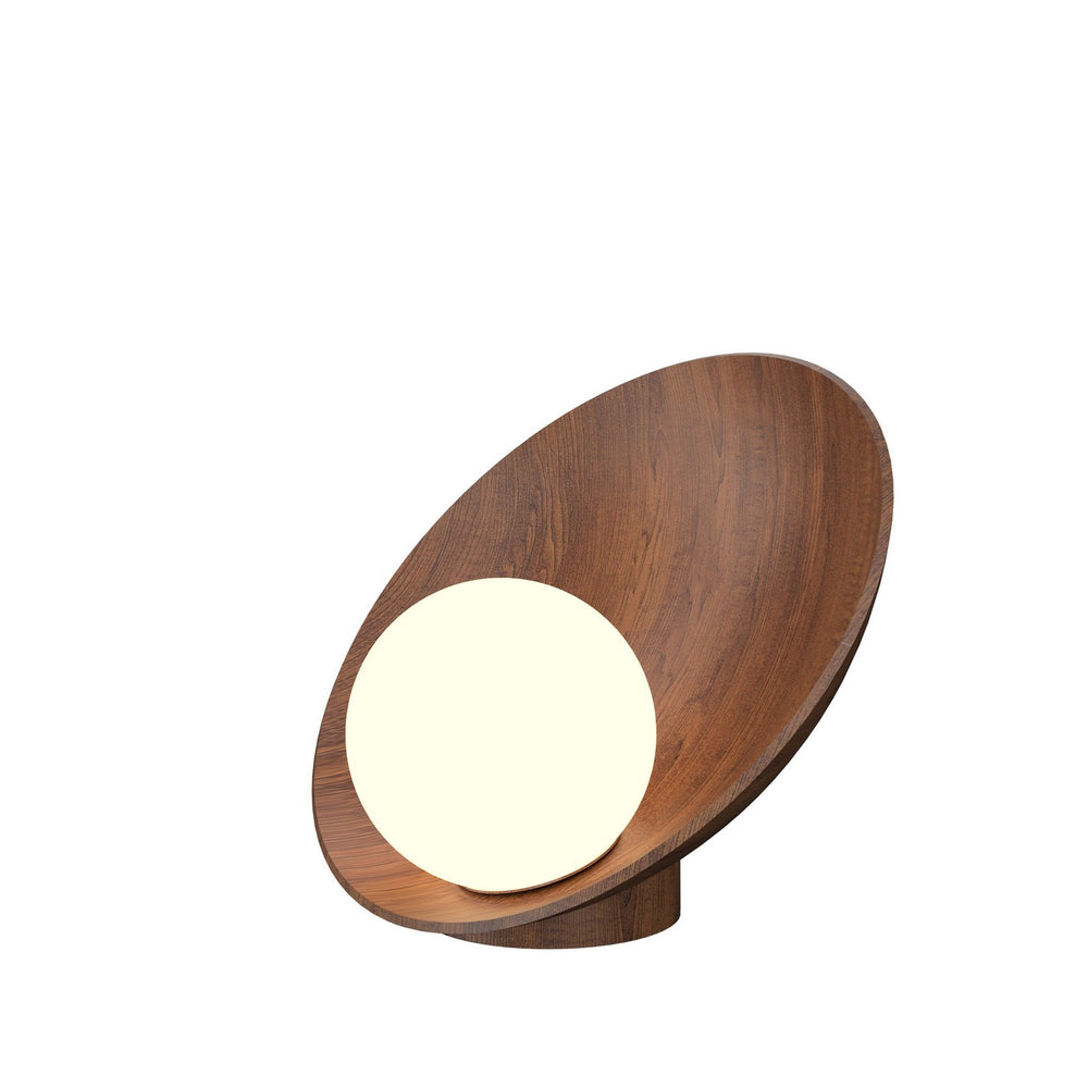 Accord Lighting - One Light Table Lamp - Oyster - Imbuia- Union Lighting Luminaires Decor