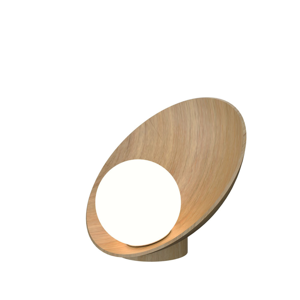 Accord Lighting - One Light Table Lamp - Oyster - Louro Freijo- Union Lighting Luminaires Decor