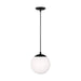 Visual Comfort Studio Canada - One Light Pendant - Leo - Hanging Globe - Midnight Black- Union Lighting Luminaires Decor