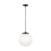 Visual Comfort Studio Canada - One Light Pendant - Leo - Hanging Globe - Midnight Black- Union Lighting Luminaires Decor