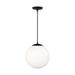 Visual Comfort Studio Canada - One Light Pendant - Leo - Hanging Globe - Midnight Black- Union Lighting Luminaires Decor