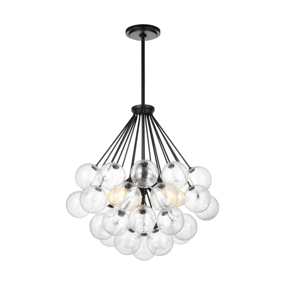 Visual Comfort Studio Canada - Three Light Pendant - Bronzeville - Midnight Black- Union Lighting Luminaires Decor