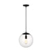 Visual Comfort Studio Canada - One Light Pendant - Leo - Hanging Globe - Midnight Black- Union Lighting Luminaires Decor
