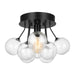 Visual Comfort Studio Canada - One Light Semi-Flush Mount - Bronzeville - Midnight Black- Union Lighting Luminaires Decor