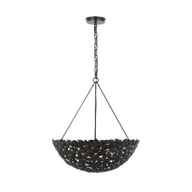 Visual Comfort Studio Canada - Six Light Pendant - Kelan - Aged Iron- Union Lighting Luminaires Decor