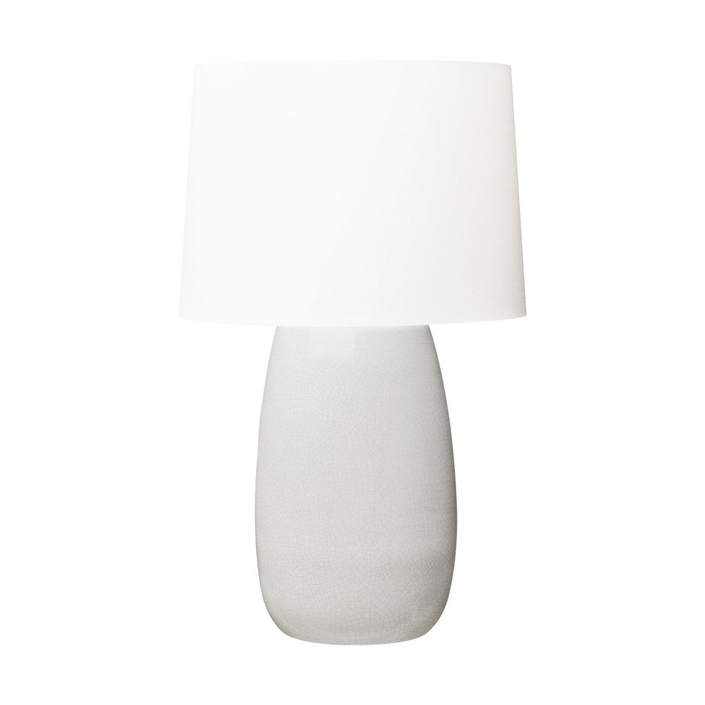 Visual Comfort Studio Canada - One Light Table Lamp - Roma - White Crackle- Union Lighting Luminaires Decor
