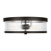 Visual Comfort Studio Canada - Two Light Flush Mount - Geneva - Aged Iron- Union Lighting Luminaires Decor