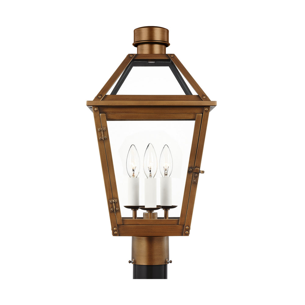 Visual Comfort Studio Canada - Three Light Post Mount - Hyannis - Natural Copper- Union Lighting Luminaires Decor
