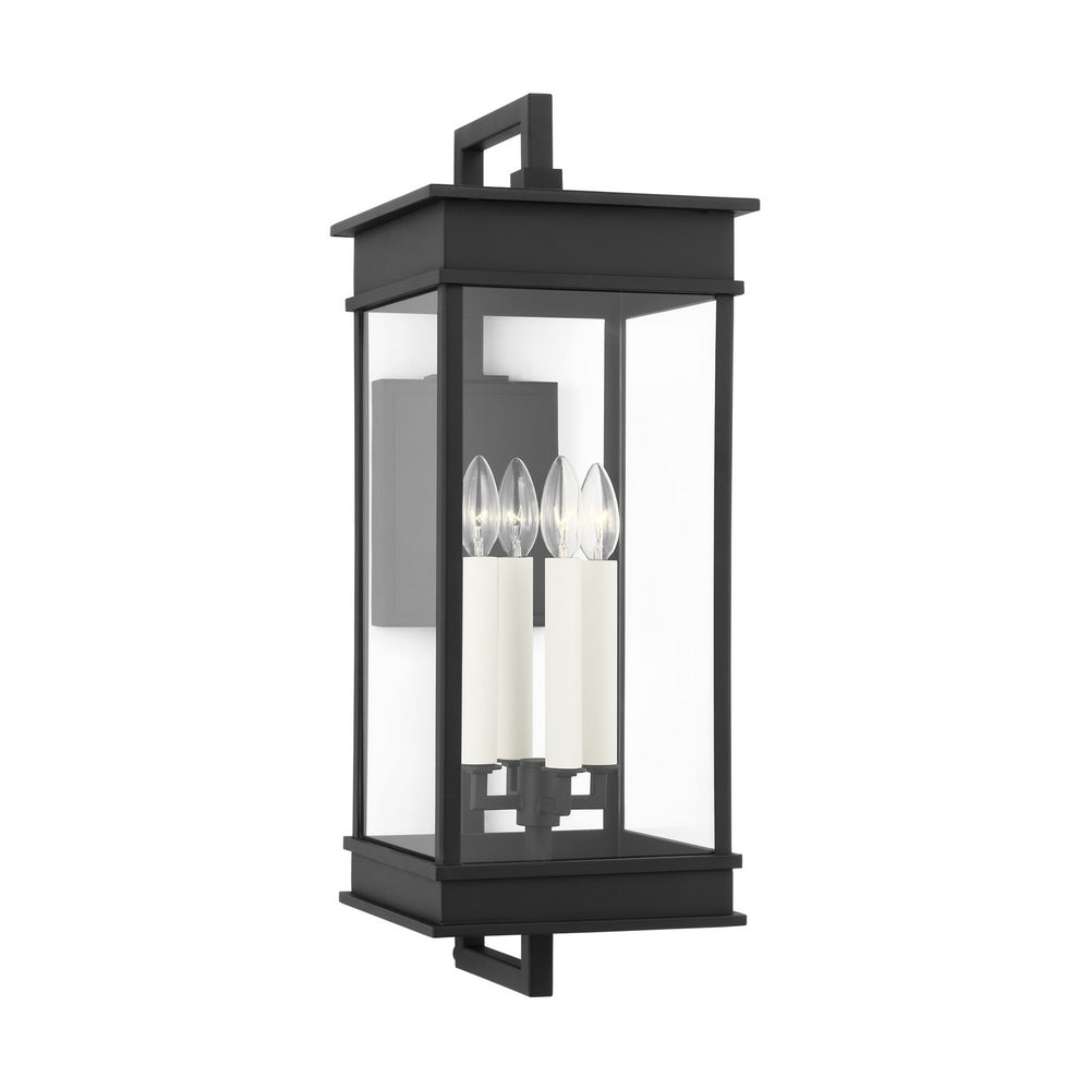 Visual Comfort Studio Canada - Four Light Outdoor Wall Sconce - Cupertino - Textured Black- Union Lighting Luminaires Decor