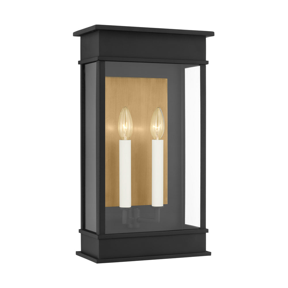 Visual Comfort Studio Canada - Two Light Outdoor Wall Sconce - Cupertino - Textured Black- Union Lighting Luminaires Decor