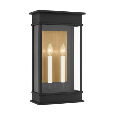 Visual Comfort Studio Canada - Two Light Outdoor Wall Sconce - Cupertino - Textured Black- Union Lighting Luminaires Decor