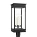 Visual Comfort Studio Canada - Four Light Outdoor Post Lantern - Cupertino - Textured Black- Union Lighting Luminaires Decor