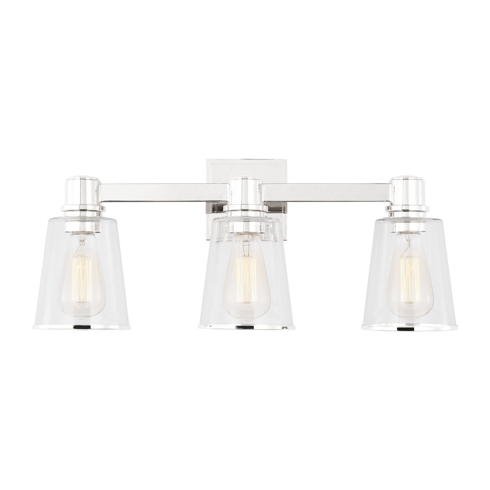 Visual Comfort Studio Canada - Three Light Bath Vanity - Alessa - Polished Nickel- Union Lighting Luminaires Decor