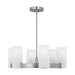 Visual Comfort Studio Canada - Six Light Chandelier - Rhode - Brushed Steel- Union Lighting Luminaires Decor