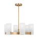 Visual Comfort Studio Canada - Six Light Chandelier - Rhode - Satin Brass- Union Lighting Luminaires Decor