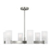 Visual Comfort Studio Canada - Six Light Chandelier - Rhode - Brushed Steel- Union Lighting Luminaires Decor