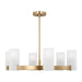 Visual Comfort Studio Canada - Six Light Chandelier - Rhode - Satin Brass- Union Lighting Luminaires Decor
