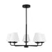 Visual Comfort Studio Canada - Five Light Chandelier - Albion - Midnight Black- Union Lighting Luminaires Decor