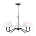 Visual Comfort Studio Canada - Five Light Chandelier - Eldon - Midnight Black- Union Lighting Luminaires Decor