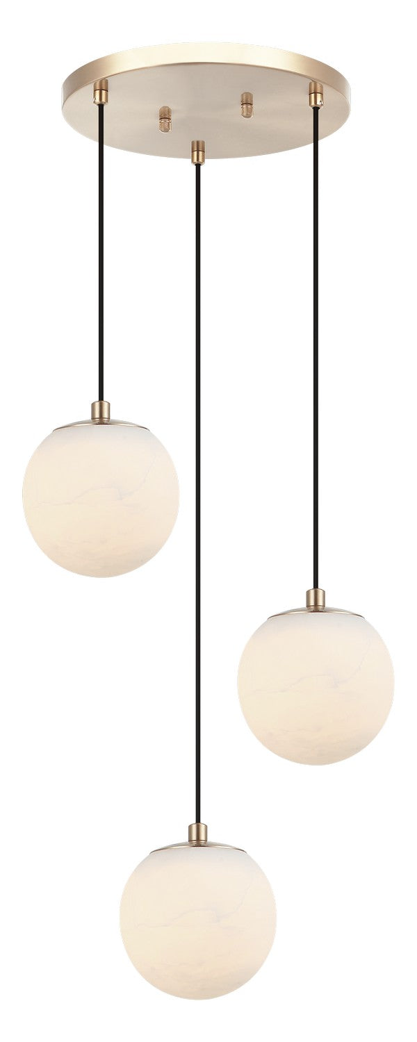 Matteo Canada - LED Pendant - Nikini - Aged Gold Brass- Union Lighting Luminaires Decor