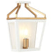Matteo Canada - One Light Wall Sconce - Mavonshire - White + Aged Gold Brass- Union Lighting Luminaires Decor