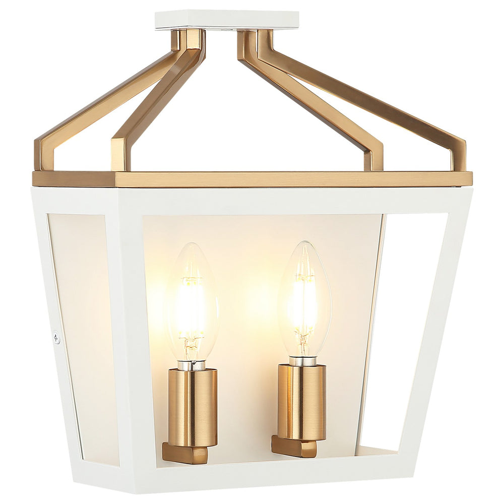 Matteo Canada - Two Light Wall Sconce - Mavonshire - White + Aged Gold Brass- Union Lighting Luminaires Decor