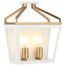 Matteo Canada - Two Light Wall Sconce - Mavonshire - White + Aged Gold Brass- Union Lighting Luminaires Decor