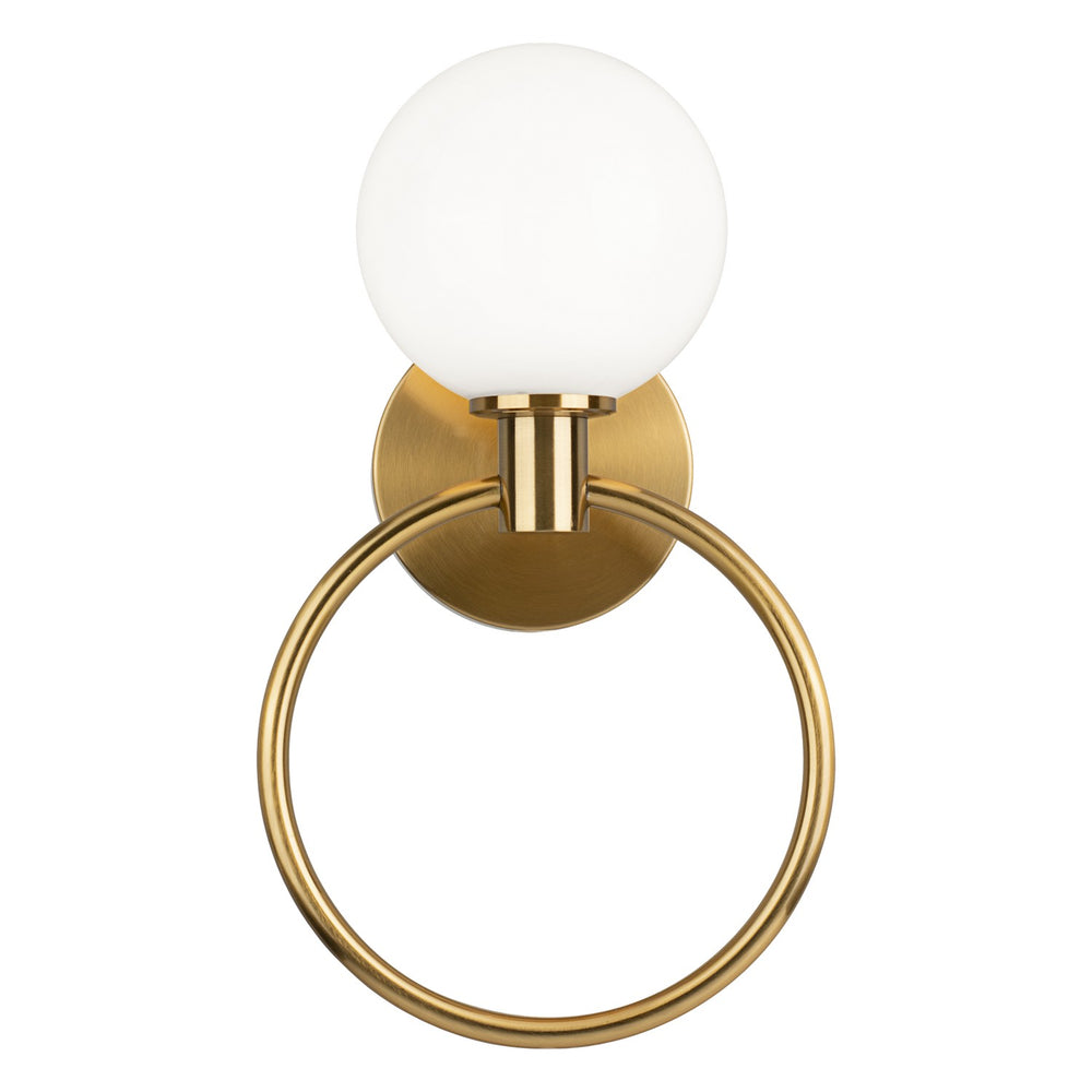Matteo Canada - One Light Wall Sconce - Averley - Aged Gold Brass- Union Lighting Luminaires Decor