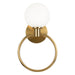 Matteo Canada - One Light Wall Sconce - Averley - Aged Gold Brass- Union Lighting Luminaires Decor