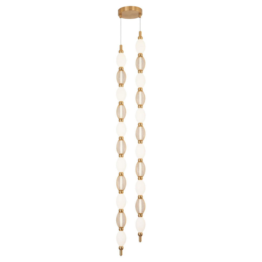 Matteo Canada - LED Pendant - Tentacles - Aged Gold Brass- Union Lighting Luminaires Decor