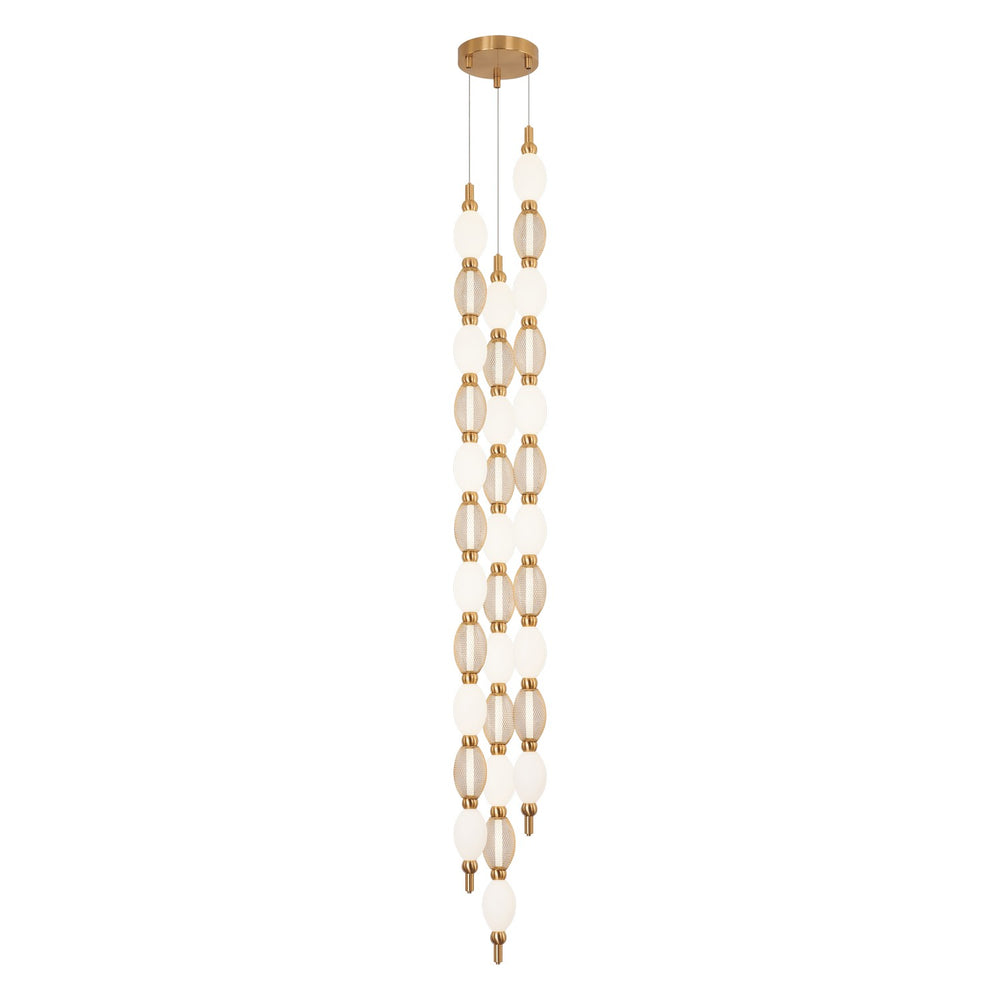 Matteo Canada - LED Pendant - Tentacles - Aged Gold Brass- Union Lighting Luminaires Decor