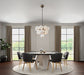 Artcraft Canada - 13 Light Chandelier - Gem - Black and Brushed Brass- Union Lighting Luminaires Decor