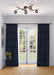 Artcraft Canada - Five Light Semi-Flush Mount - Modena - Black- Union Lighting Luminaires Decor