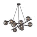 Artcraft Canada - Nine Light Chandelier - Modena - Matte Black- Union Lighting Luminaires Decor