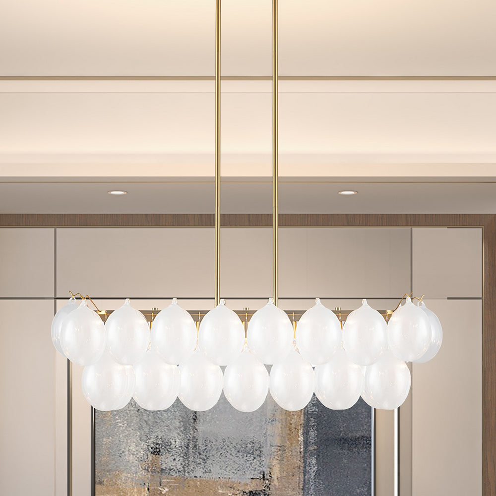 Artcraft Canada - Eight Light Island/Pool Table - Globo - Brass- Union Lighting Luminaires Decor