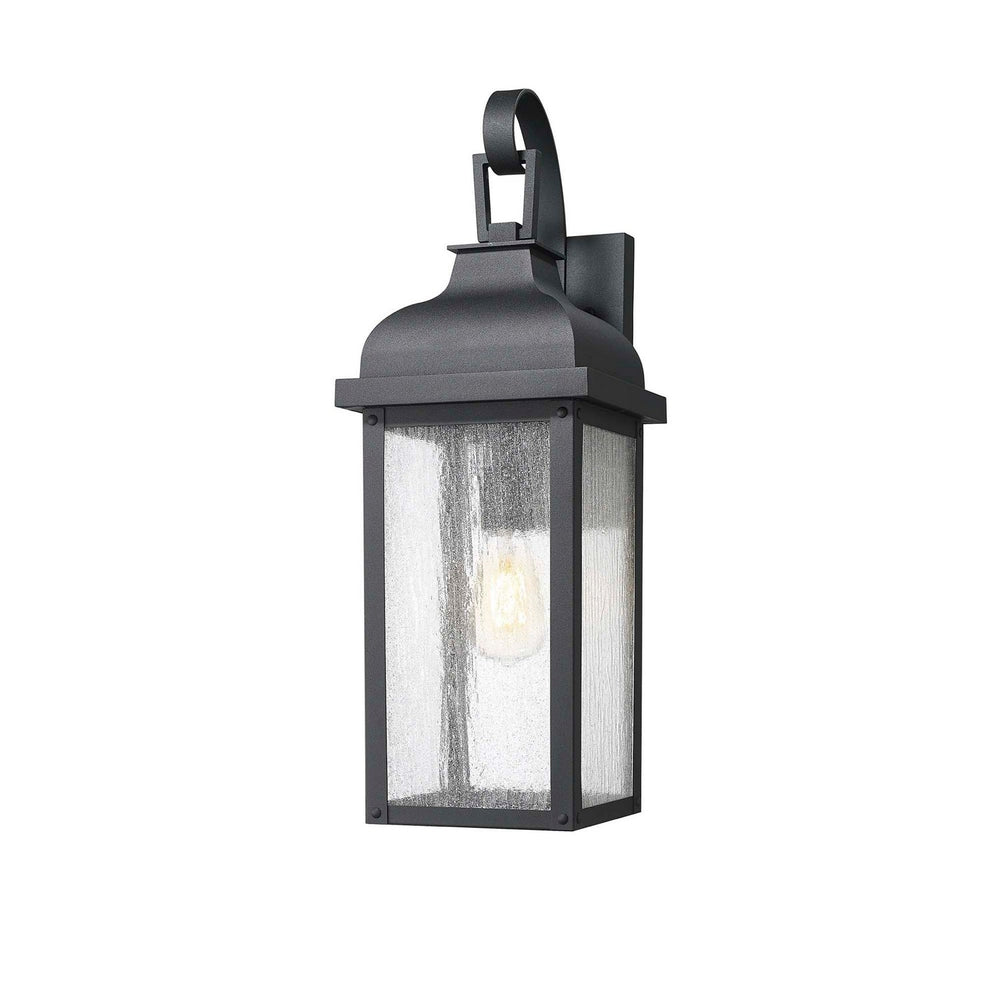 Artcraft Quebec - One Light Outdoor Wall Sconce - Madrid - Black- Union Lighting Luminaires Decor
