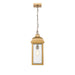 Artcraft Canada - One Light Outdoor Pendant - Madrid - Weathered Brass- Union Lighting Luminaires Decor