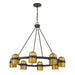 Savoy House - Eight Light Chandelier - Andover - Mediterranean Bronze/Riviera Brass- Union Lighting Luminaires Decor