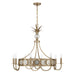 Savoy House - Eight Light Chandelier - Hearst - Noble Brass- Union Lighting Luminaires Decor