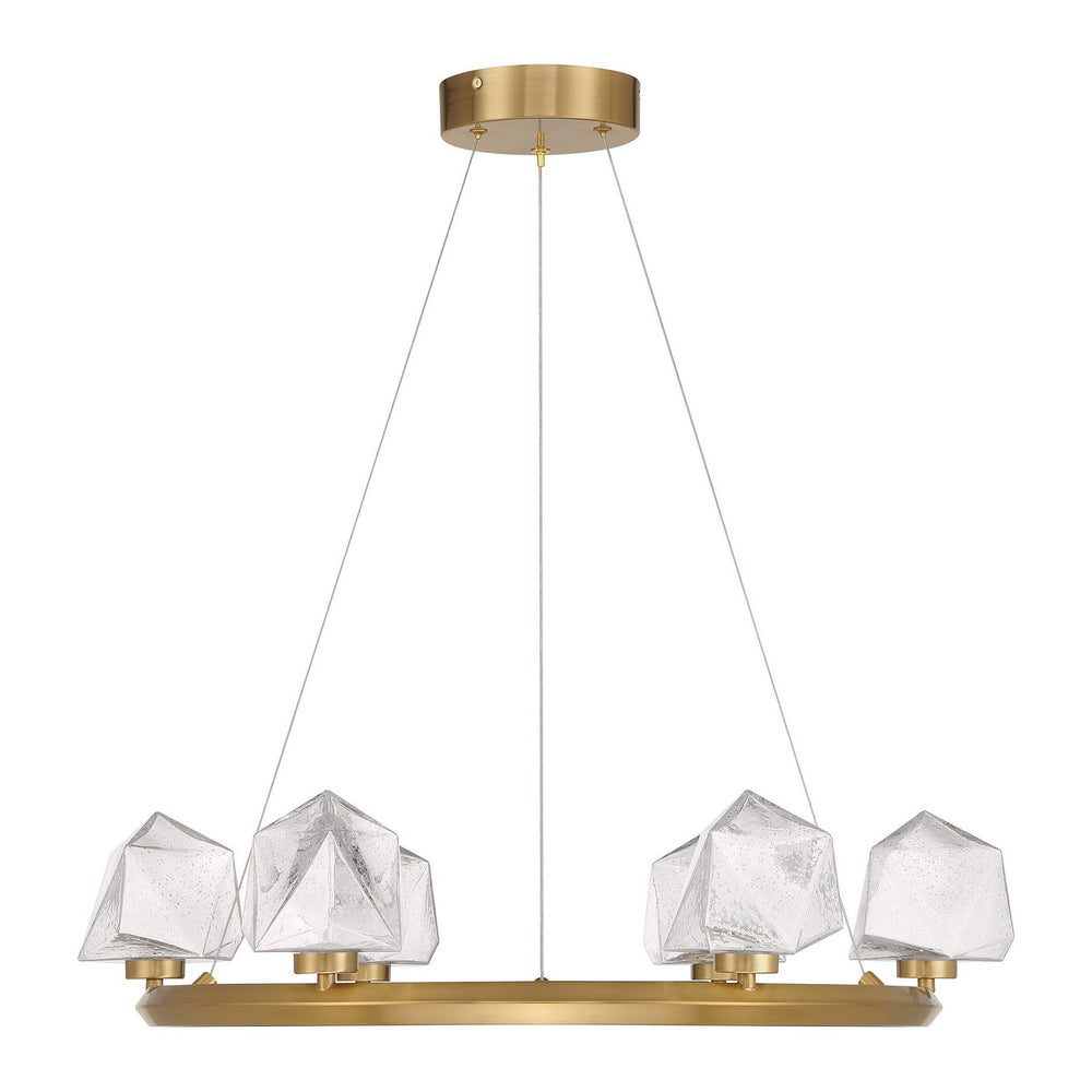 Savoy House - LED Chandelier - Castello - Warm Brass- Union Lighting Luminaires Decor