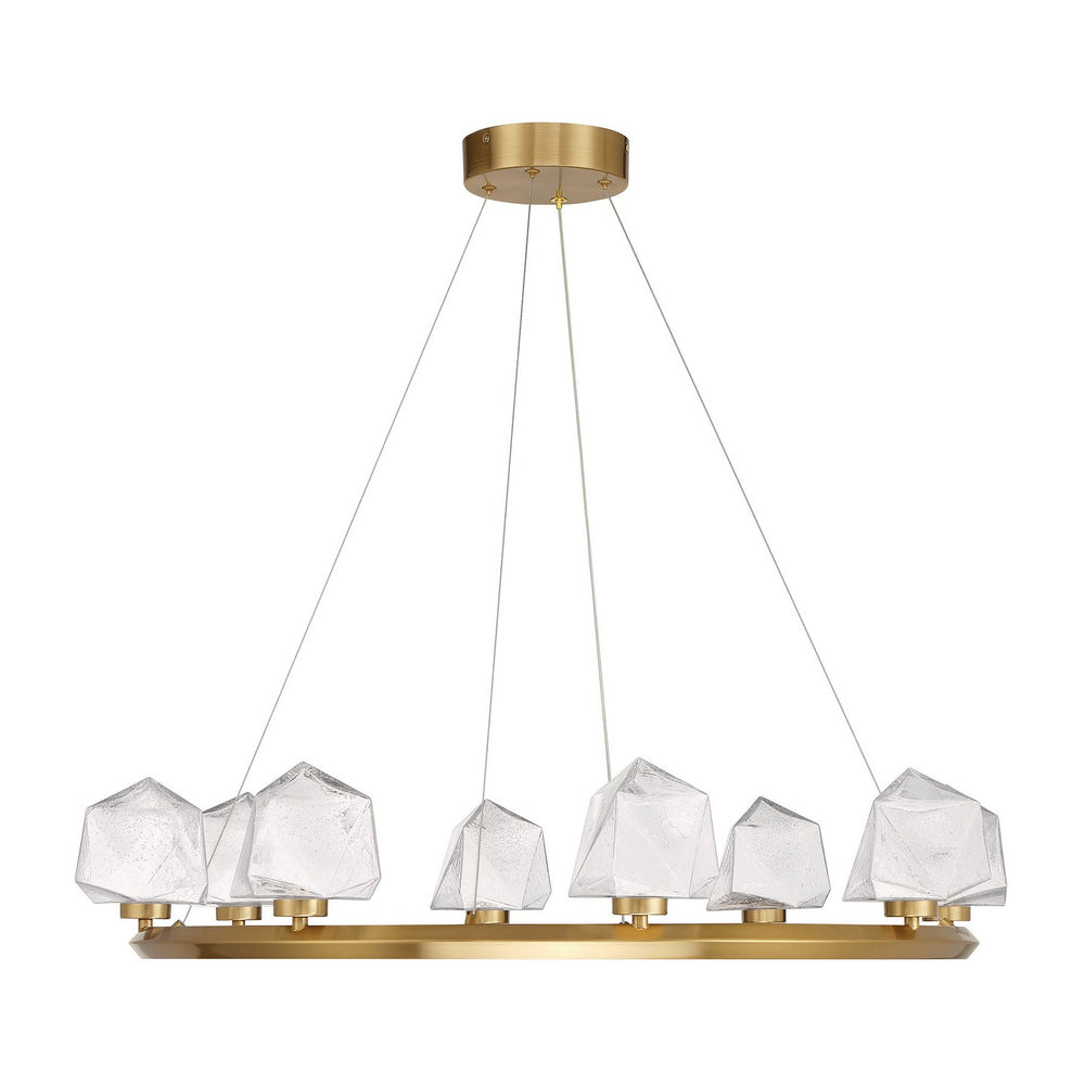 Savoy House - LED Chandelier - Castello - Warm Brass- Union Lighting Luminaires Decor