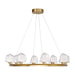 Savoy House - LED Chandelier - Castello - Warm Brass- Union Lighting Luminaires Decor