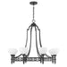 Savoy House - Eight Light Chandelier - Allston - Matte Black- Union Lighting Luminaires Decor