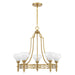 Savoy House - Five Light Chandelier - Allston - Warm Brass- Union Lighting Luminaires Decor