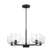 Visual Comfort Studio Canada - Five Light Chandelier - Lochdale - Midnight Black- Union Lighting Luminaires Decor