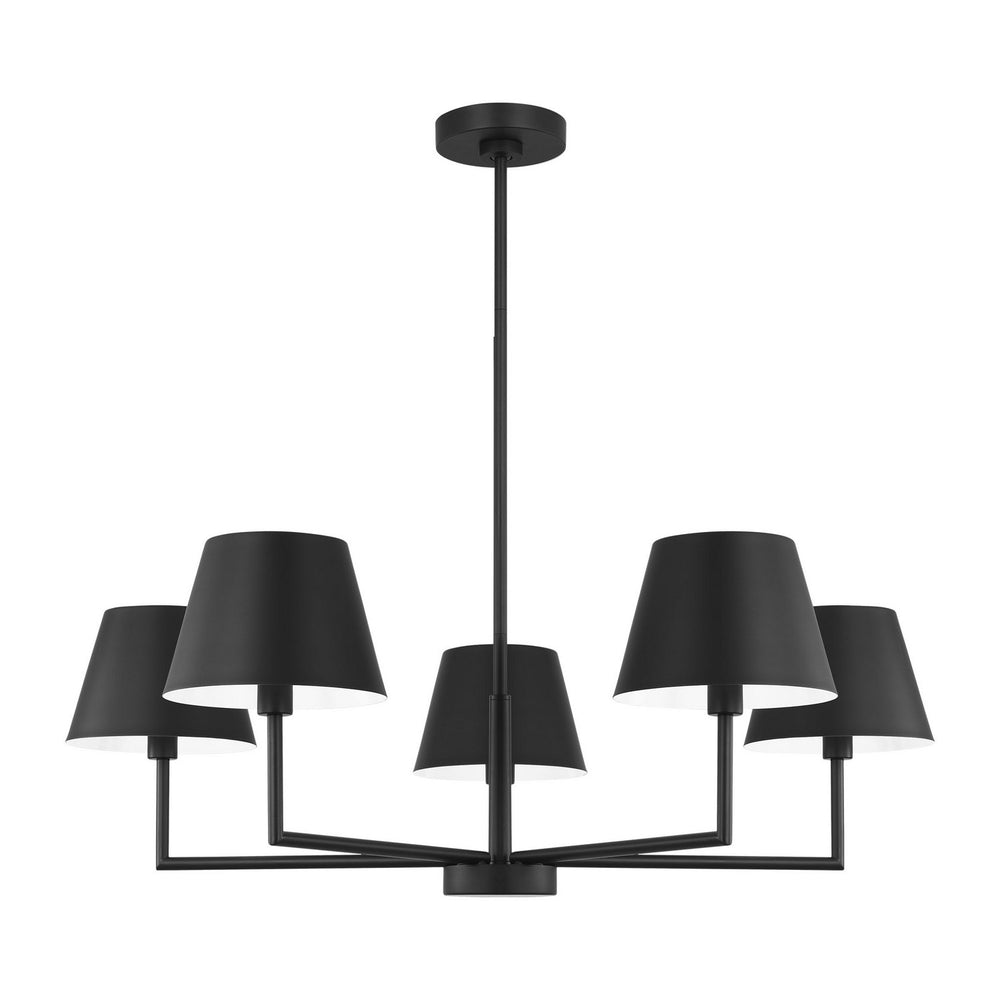 Visual Comfort Studio Canada - Five Light Chandelier - Ender - Midnight Black- Union Lighting Luminaires Decor