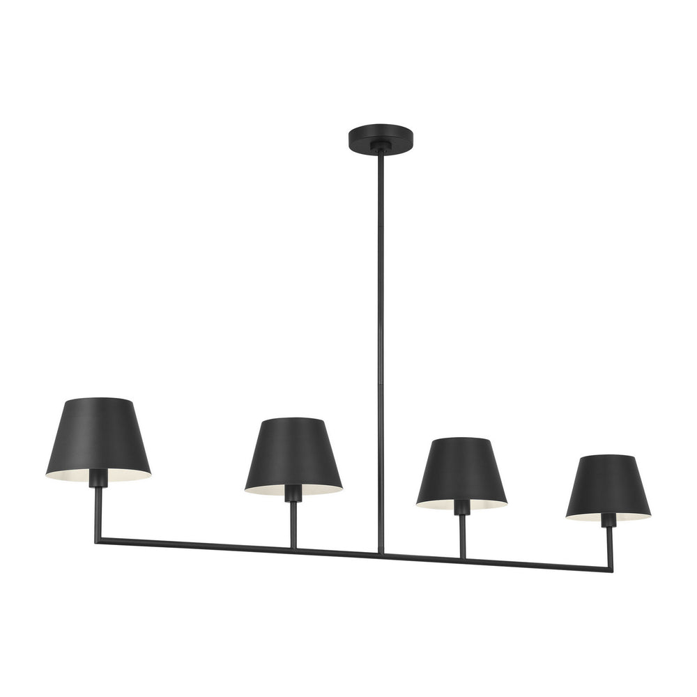 Visual Comfort Studio Canada - Four Light Linear Chandelier - Ender - Midnight Black- Union Lighting Luminaires Decor