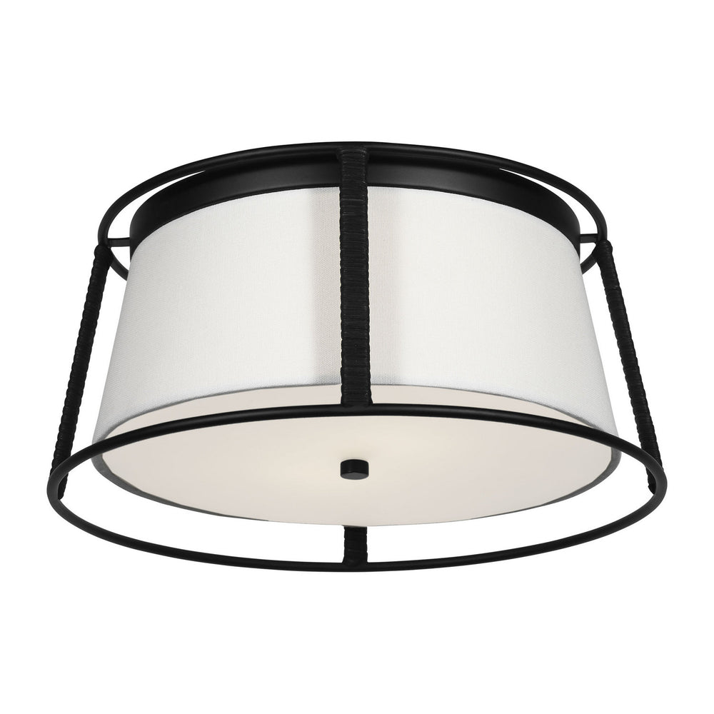 Visual Comfort Studio Canada - Two Light Flush Mount - Cortes - Midnight Black- Union Lighting Luminaires Decor