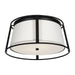 Visual Comfort Studio Canada - Two Light Flush Mount - Cortes - Midnight Black- Union Lighting Luminaires Decor